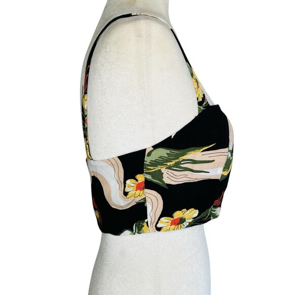 Reformation Grazia Cropped Tank Top Women 4 Floral Boho Resort Tropical Festival - Picture 5 of 10